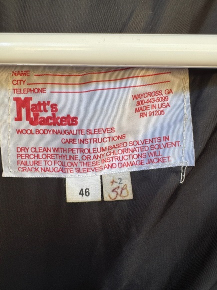 Matt's Jackets Vintage Basketball Letterman Jacket-Size 46 - Picture 7 of 7